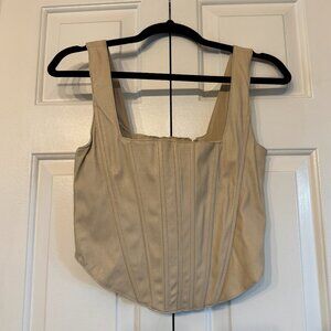 7 For All Mankind | Vegan Leather Corset Size M